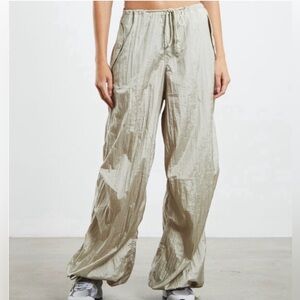Motel Chute Trouser Parachute Pants XS Dark Beige